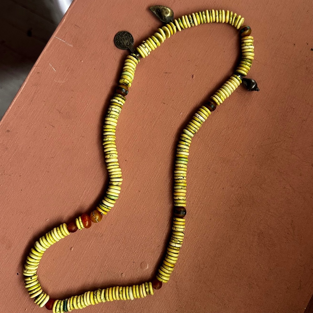 Artisan handmade mixed bead necklace